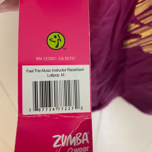 “Feel the music” Zumba Instructor tie dye tank top - Picture 4 of 4